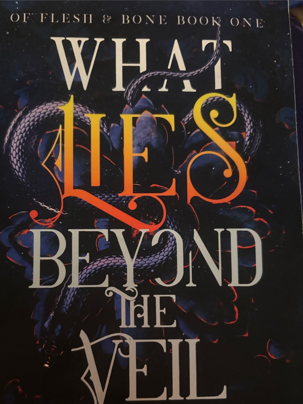 What Lies Beyond the Veil Hardcover Book - Black & Purple Cover